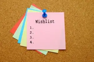 Wensenlijstjes - Een uitstekende methode om meer omzet uit je webwinkel te halen! 1 Wensenlijstje
