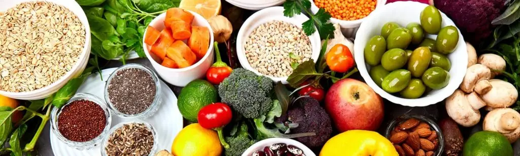 Een Membership site voor Health Coaches, Personal Trainers en andere begeleiders 2 Banner of Ingredients for the healthy foods selection, concept of healthy food set up