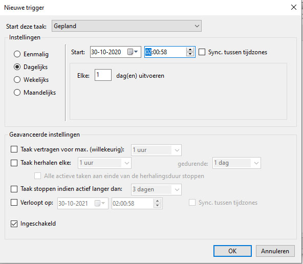 Warm cache met Windows Taakmanager