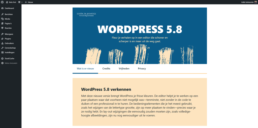 Beta testing WordPress