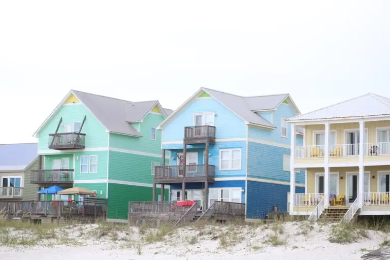 Row of Beach Houses