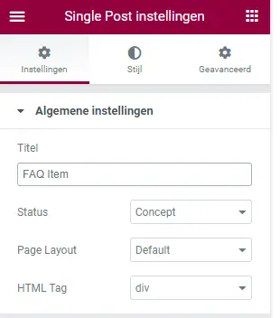 Een FAQ widget voor Elementor maak je gewoon zelf! 3 FAQ Widget