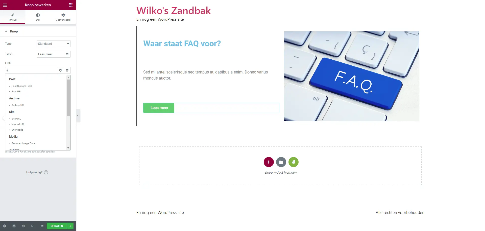 Een FAQ widget voor Elementor maak je gewoon zelf! 16 FAQ widget | Een FAQ widget voor Elementor maak je gewoon zelf!