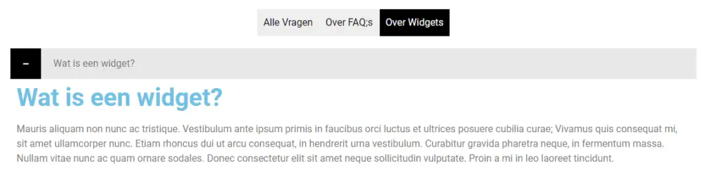 Een FAQ widget voor Elementor maak je gewoon zelf! 15 FAQ widget | Een FAQ widget voor Elementor maak je gewoon zelf!