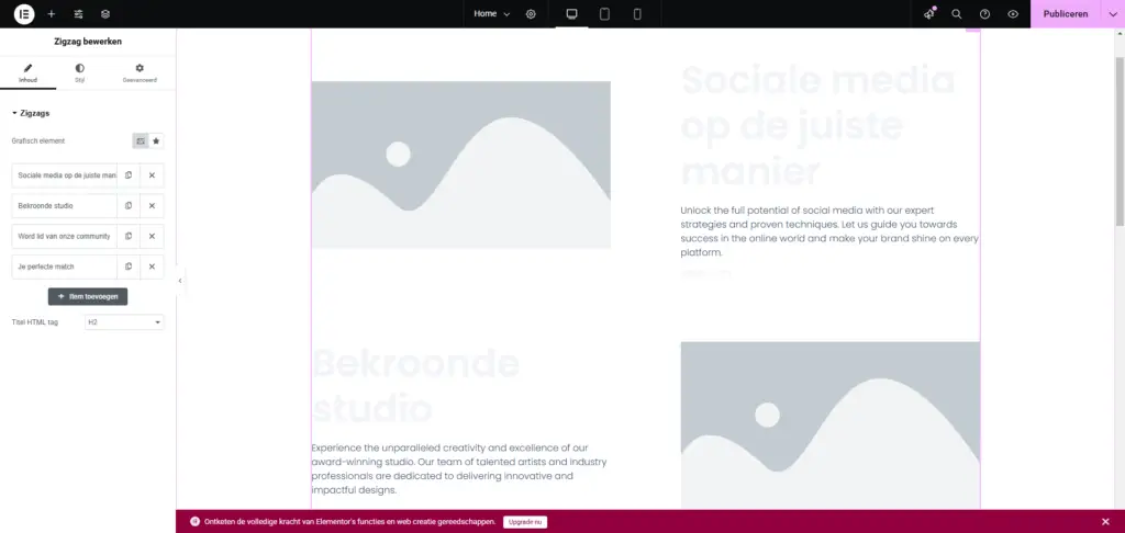 thema hello biz | Elementor's nieuwe thema Hello Biz