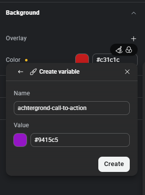 Het gebruik van variabelen in Elementor V4 Editor 6 Variabelen gebruiken binnen de Elementor V4 editor