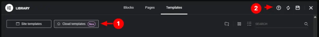 Elementor Cloud Templates: Je persoonlijke design bibliotheek 8 Templates uploaden naar de Elementor Cloud Templates