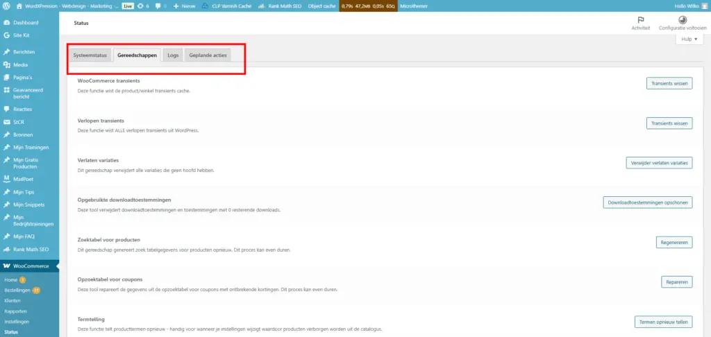 Tools - WooCommerce Troubleshooting Gids
