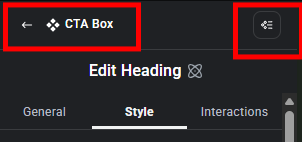 Componenten voor Elementor - Het bijhouden van de properties