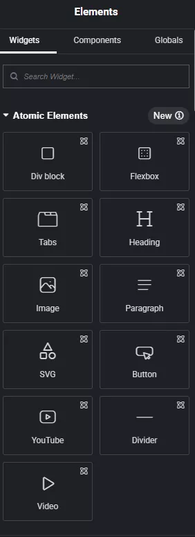 Atomic Elements in Elementor 4.0