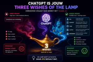 AI is als de 'geest uit de lamp'. Je krijgt wat je vraagt, niet wat je wenst.