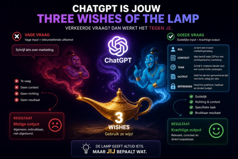 AI is als de 'geest uit de lamp'. Je krijgt wat je vraagt, niet wat je wenst.