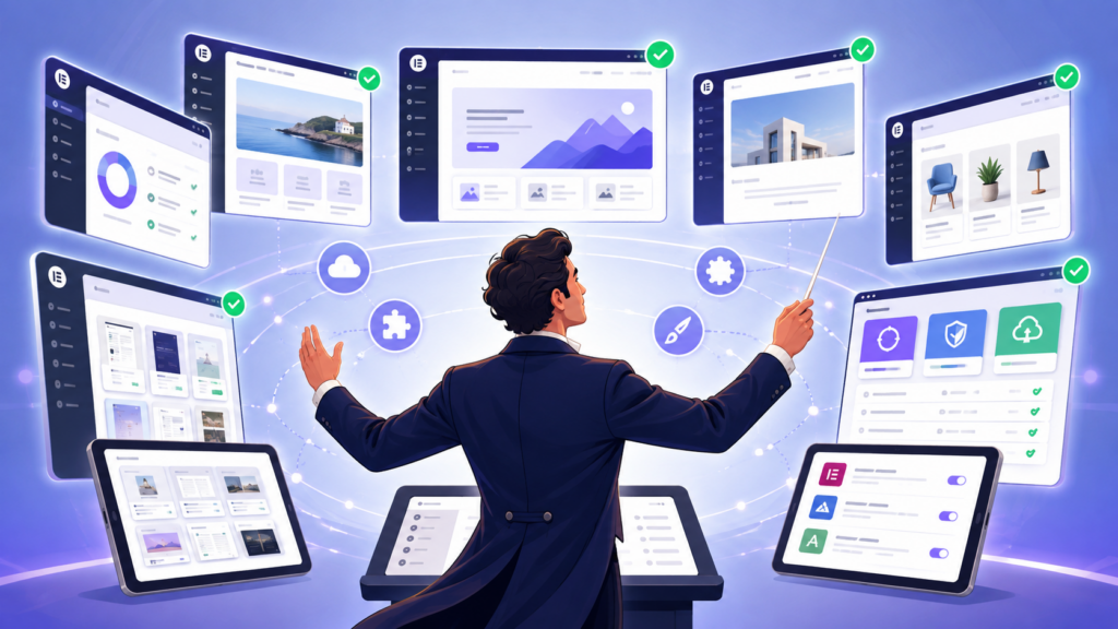 Elementor Site Management - Ochestreer je updates