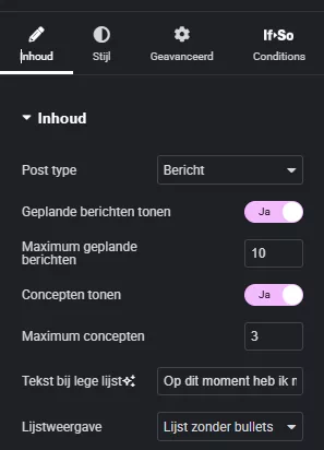 Elementor widget voor blogposts in de toekomst.
