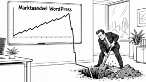 Hoe gaat het met het marktaandeel van WordPress