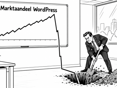 Hoe gaat het met het marktaandeel van WordPress