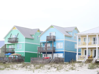 Row of Beach Houses